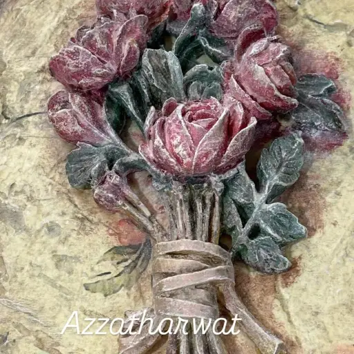 Set of 2 oval artworks