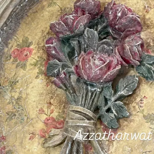 Set of 2 oval artworks