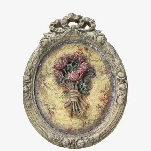 Set of 2 oval artworks