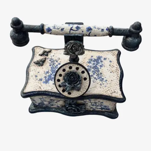 Blue telephone  mosaic design