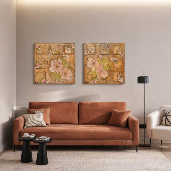 3D Flower Portrait Set of 2