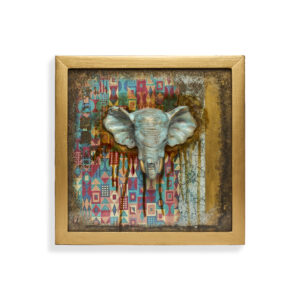 3D Elephant Portrait Set of 3