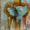 3D Elephant Portrait Set of 3